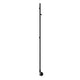 1500 x 22 mm / Matt Black Reina Ines Dry Electric Heated Towel Rail Designer Radiator