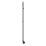 1500 x 22 mm / Matt Black Reina Ines Dry Electric Heated Towel Rail Designer Radiator
