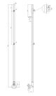 Reina Ines Dry Electric Heated Towel Rail Designer Radiator