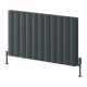 Reina Loco Horizontal Double Anthracite panel aluminium radiator 600 x 1040mm