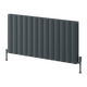 Reina Loco Horizontal Double Anthracite panel aluminium radiator 600 x 1230mm
