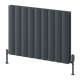 Reina Loco Horizontal Double Anthracite panel aluminium radiator 600 x 850mm
