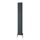 Reina Loco Vertical Double Anthracite panel aluminium radiator 1800 x 280mm