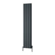 Reina Loco Vertical Double Anthracite panel aluminium radiator 1800 x 375mm