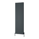 Reina Loco Vertical Double Anthracite panel aluminium radiator 1800 x 565mm