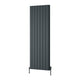 Reina Loco Vertical Double Anthracite panel aluminium radiator 1800 x 660mm