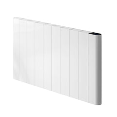 500 x 907 mm Reina Maia Horizontal Dry Electric Heated White Designer Radiator