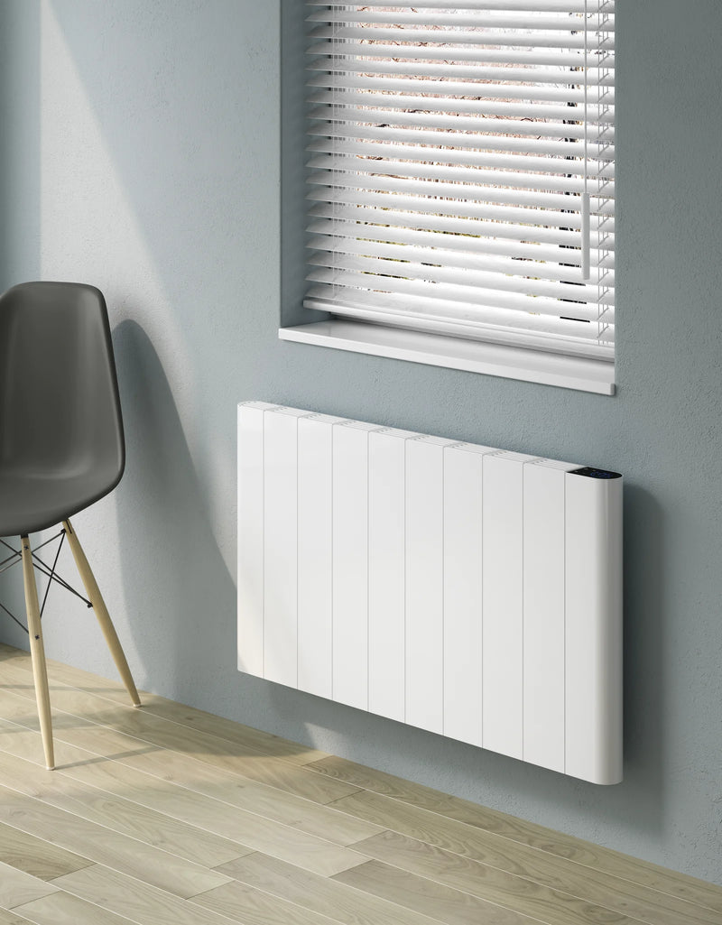 Reina Maia Horizontal Dry Electric Heated White Designer Radiator