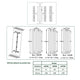 Reina Maia Vertical Dry Electric Heated White Designer Radiator