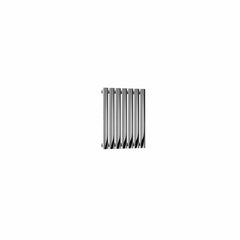 Single / Polished / 600 x 413 mm Reina Nerox Horizontal Heated Stainless Steel Designer Radiator