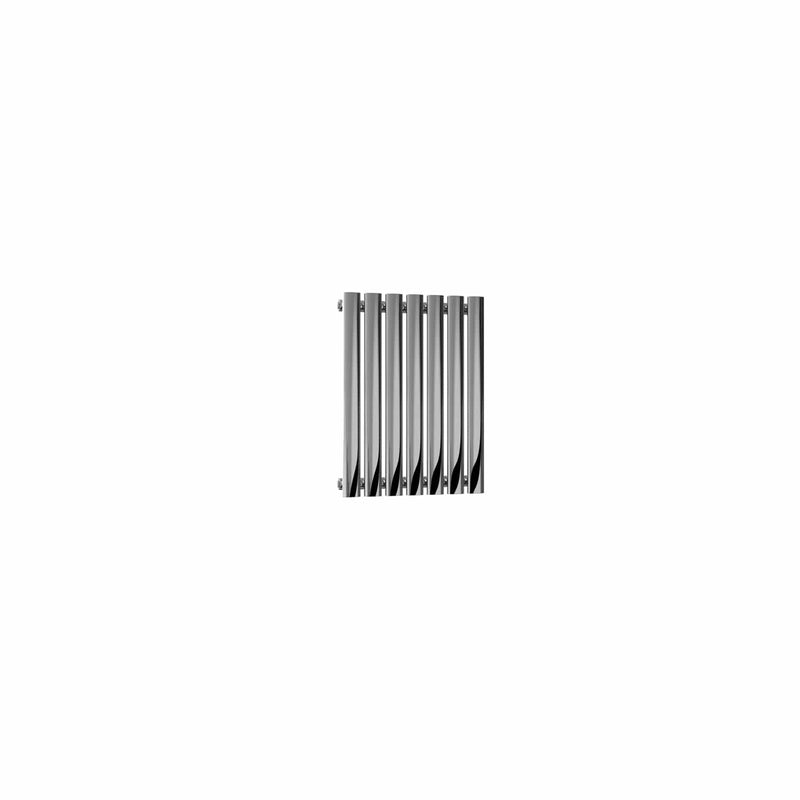 Single / Polished / 600 x 413 mm Reina Nerox Horizontal Heated Stainless Steel Designer Radiator