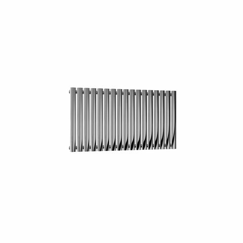 Single / Polished / 600 x 1003 mm Reina Nerox Horizontal Heated Stainless Steel Designer Radiator