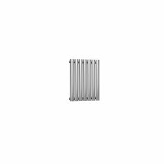 Single / Brushed / 600 x 413 mm Reina Nerox Horizontal Heated Stainless Steel Designer Radiator