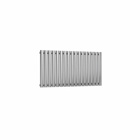 Single / Brushed / 600 x 1003 mm Reina Nerox Horizontal Heated Stainless Steel Designer Radiator