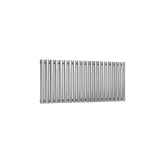 Single / Brushed / 600 x 1180 mm Reina Nerox Horizontal Heated Stainless Steel Designer Radiator