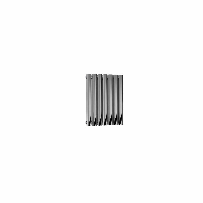 Double / Polished / 600 x 413 mm Reina Nerox Horizontal Heated Stainless Steel Designer Radiator