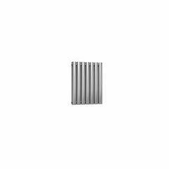 Double / Brushed / 600 x 413 mm Reina Nerox Horizontal Heated Stainless Steel Designer Radiator