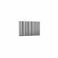 Double / Brushed / 600 x 826 mm Reina Nerox Horizontal Heated Stainless Steel Designer Radiator