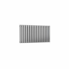 Double / Brushed / 600 x 1003 mm Reina Nerox Horizontal Heated Stainless Steel Designer Radiator