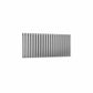 Double / Brushed / 600 x 1180 mm Reina Nerox Horizontal Heated Stainless Steel Designer Radiator