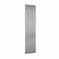 Single / Brushed / 1800 x 413 mm Reina Nerox Vertical Stainless Steel Radiator