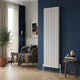 Reina Neva vertical double-panel designer radiator in white