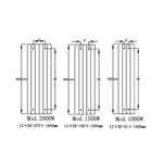 Reina Nika Vertical Dry Electric Heated Designer Radiator