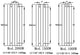 Reina Nika Vertical Dry Electric Heated Designer Radiator