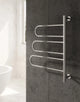 Reina Orne Dry Electric Polished Heated Towel Rail Designer Radiator