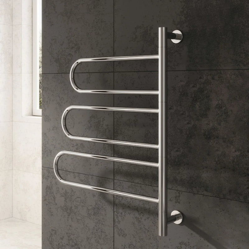 Reina Orne Dry Electric Polished Heated Towel Rail Designer Radiator
