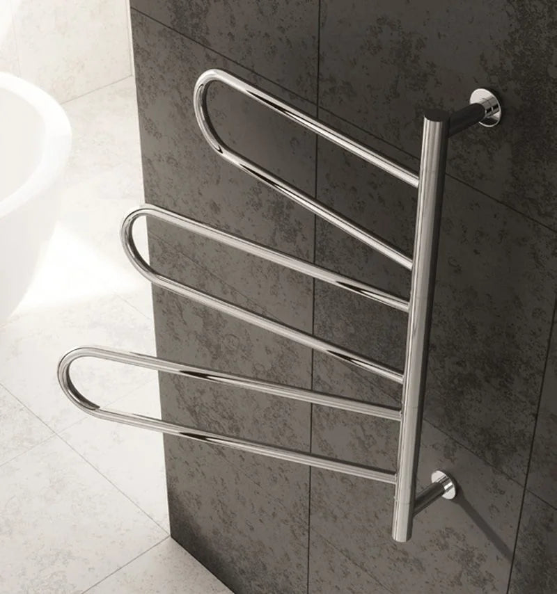 Reina Orne Dry Electric Polished Heated Towel Rail Designer Radiator