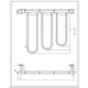 750 x 550 mm Reina Orne Dry Electric Polished Heated Towel Rail Designer Radiator