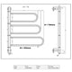 Reina Orne Dry Electric Polished Heated Towel Rail Designer Radiator