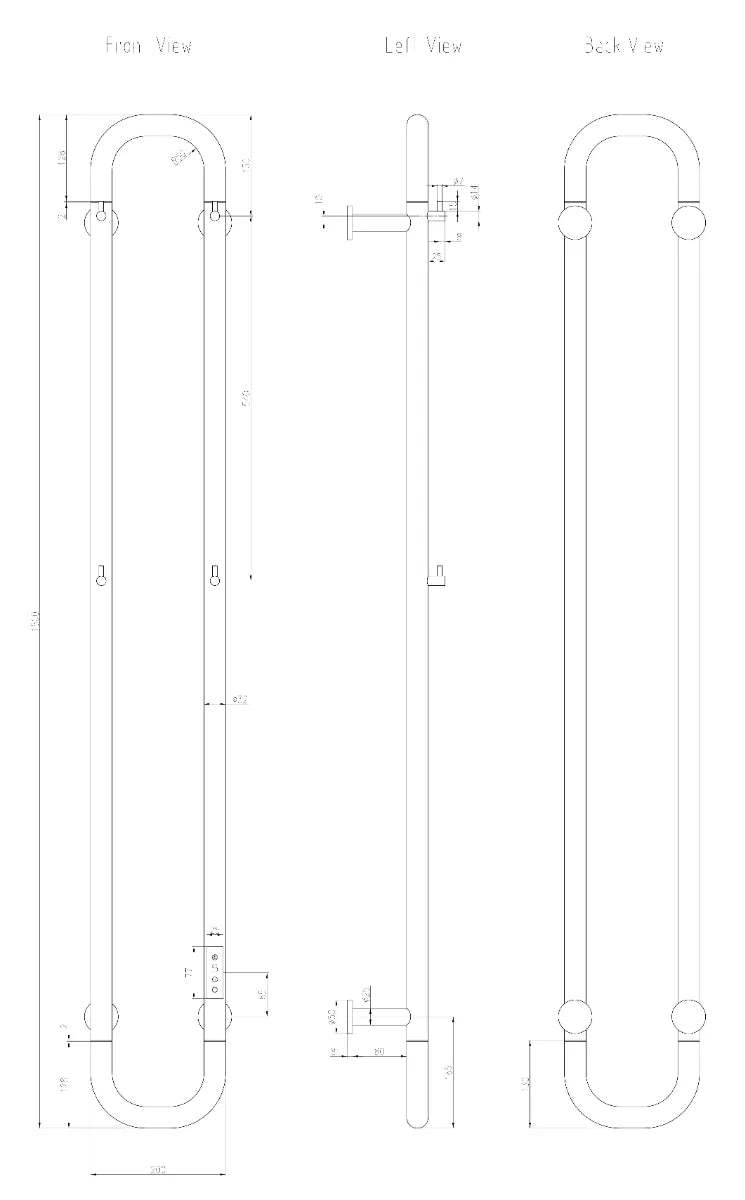 Reina Pelmo Dry Electric Stainless Steel Towel Radiator