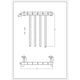 455 x 500 mm Reina Rance Dry Electric Heated Towel Rail Designer Radiator