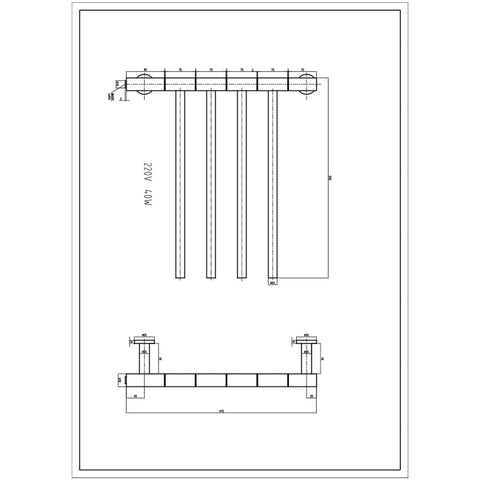 455 x 500 mm Reina Rance Dry Electric Heated Towel Rail Designer Radiator