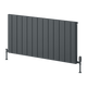 Reina Resia Horizontal Anthracite aluminium radiator 600 x 1230mm