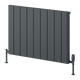 Reina Resia Horizontal Anthracite aluminium radiator 600 x 850mm