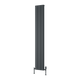 Reina Resia Vertical Anthracite aluminium radiator 1800 x 280mm