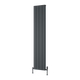 Reina Resia Vertical Anthracite aluminium radiator 1800 x 375mm