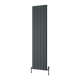 Reina Resia Vertical Anthracite aluminium radiator 1800 x 470mm