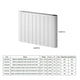 Reina Serre Wifi Electric Radiator Aluminium Horizontal White or Anthracite