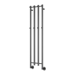 Reina Solara Dry Electric Stainless Steel Towel Radiator gun metal