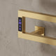 Reina Vispa Brushed Brass Electric Towel Rail with Digital Thermostat and Timer Controls