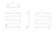 Reina Vispa Electric Towel Rail Technical Drawing – 510mm x 500mm Dimensions