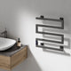 Reina Vispa Gun Metal Electric Towel Rail in Modern Bathroom