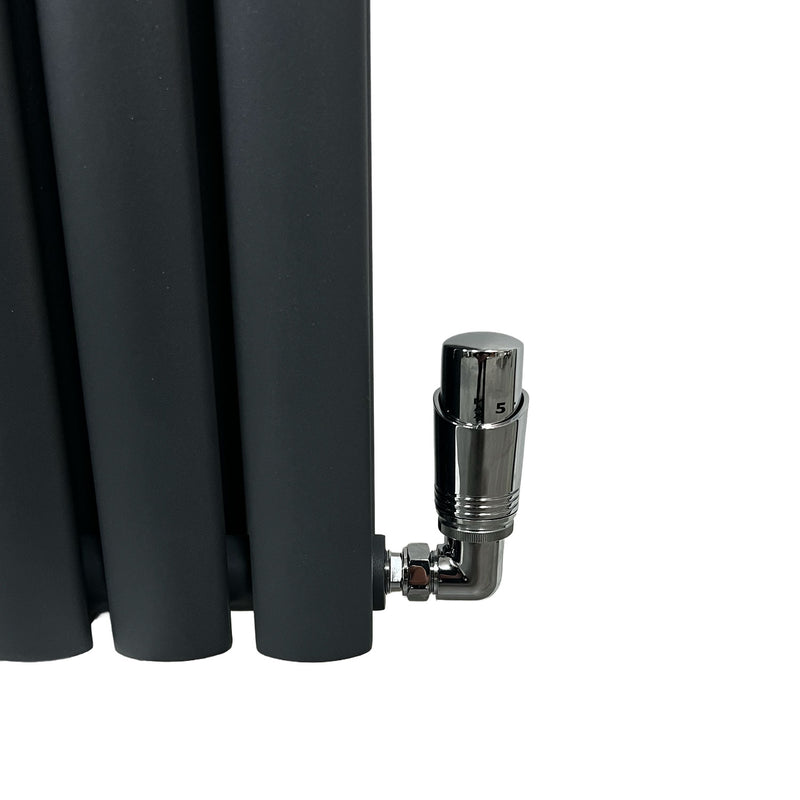 Elegant Rondy Anthracite Vertical Designer Radiator Single & Double Panel