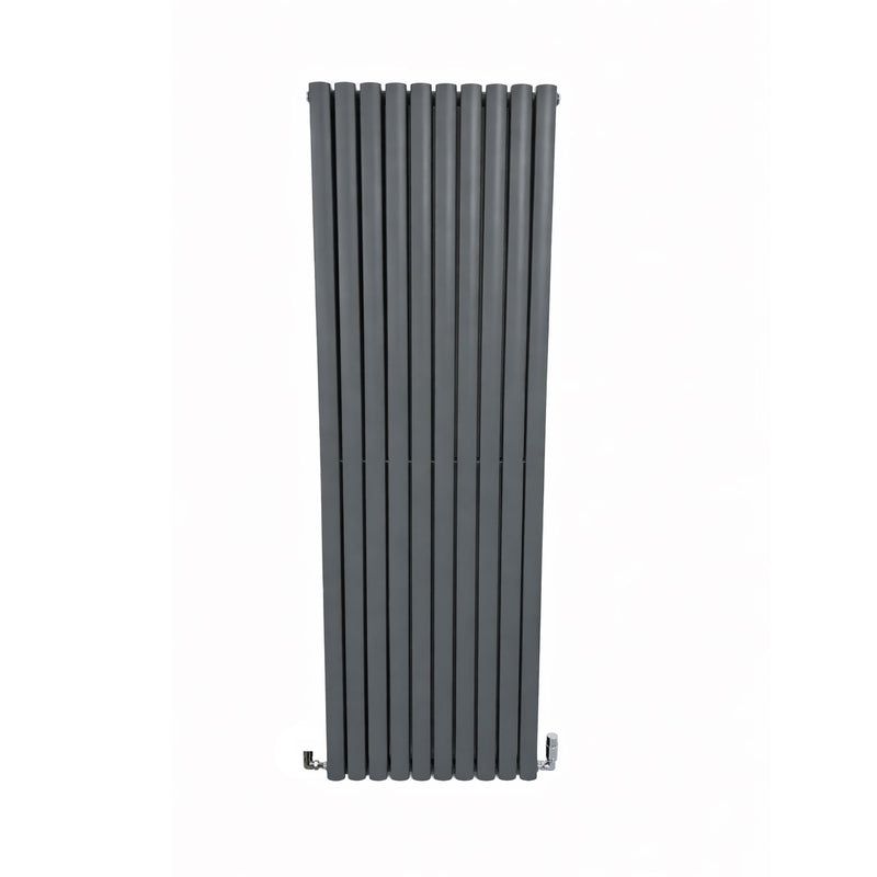 Vertical radiator on a white background