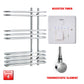 ER-Touch Thermostatic / Booster Timer Salina 800 x 600 Designer Pre-Filled Electric Chrome Towel Radiator