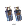 Shut-Off Valve Manual Shut-Off Valves Pair - Manual and TRV For Towel Rail